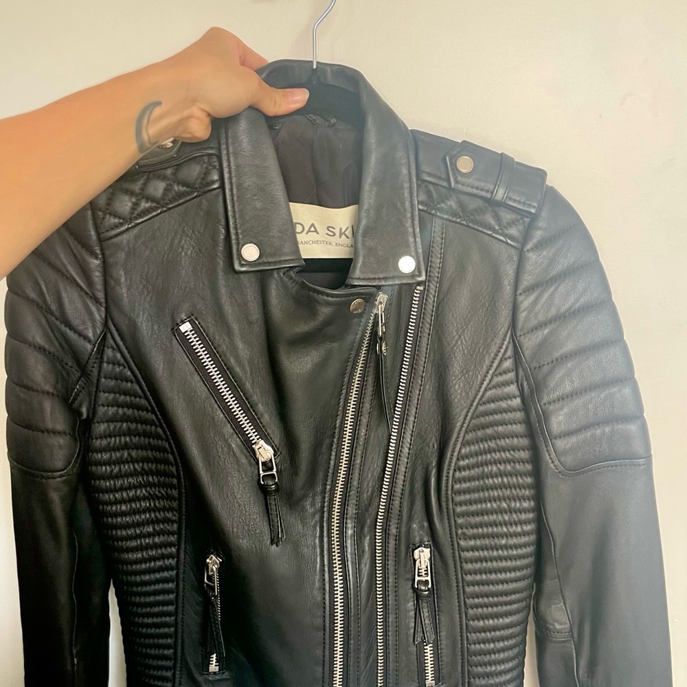 BODA SKINS real leather black jacket